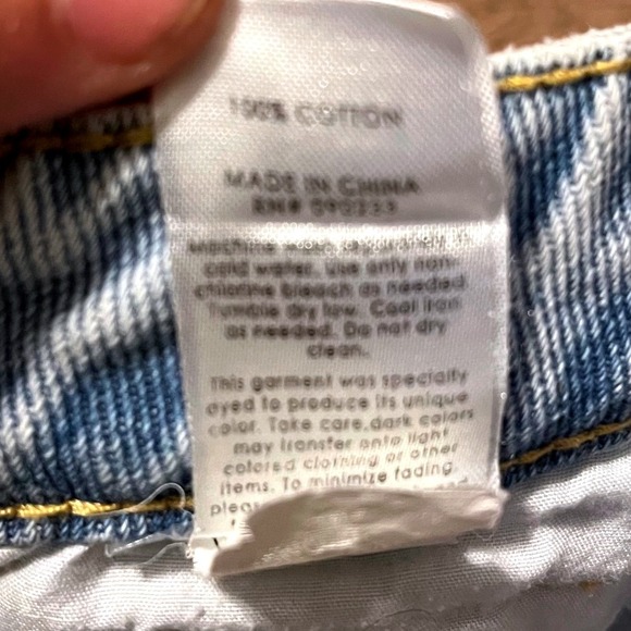 PacSun Mom Jeans Women's Size 24 Light Wash Blue‎ Denim Stripe Side Detail - Picture 4 of 11